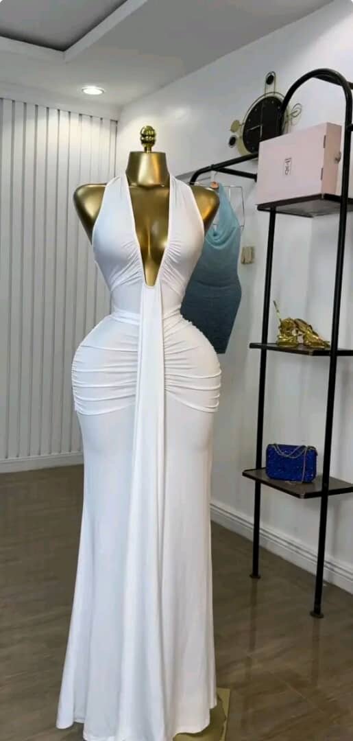 Robe Longue Blanche Glamour