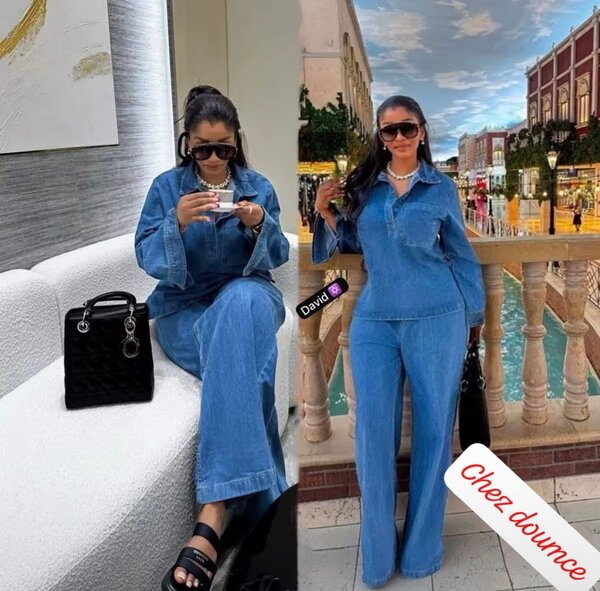 Combinaison en jean élégante