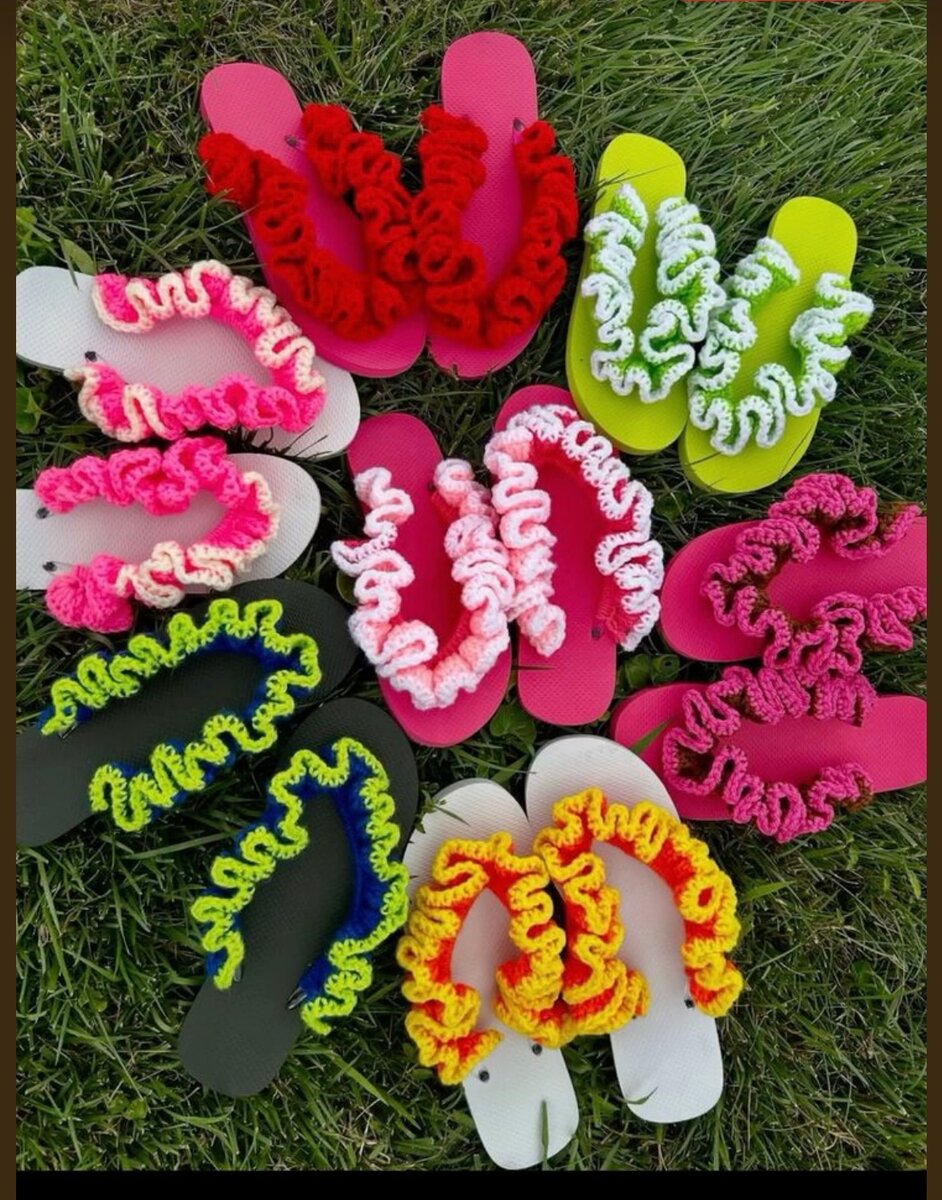 Chaussure en Crochet laine