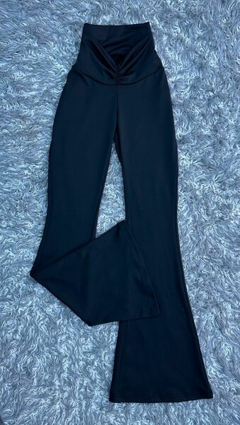 Pantalon Évasé Taille Haute