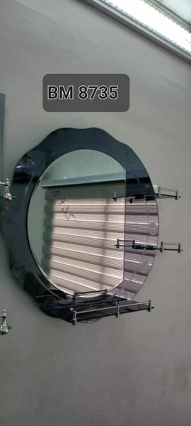 Heavy Mirror With 3 Glass Shelves