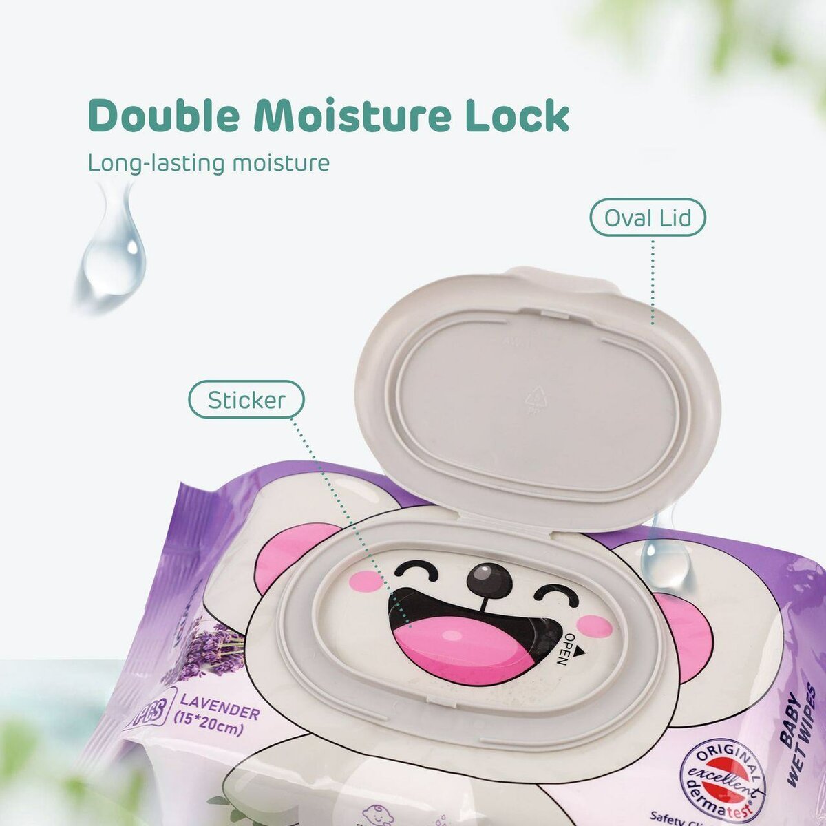 Lingettes Bébé Aiwibi Lavande