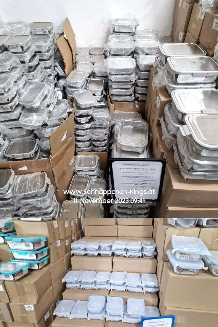 Boîtes en verre hermétiques