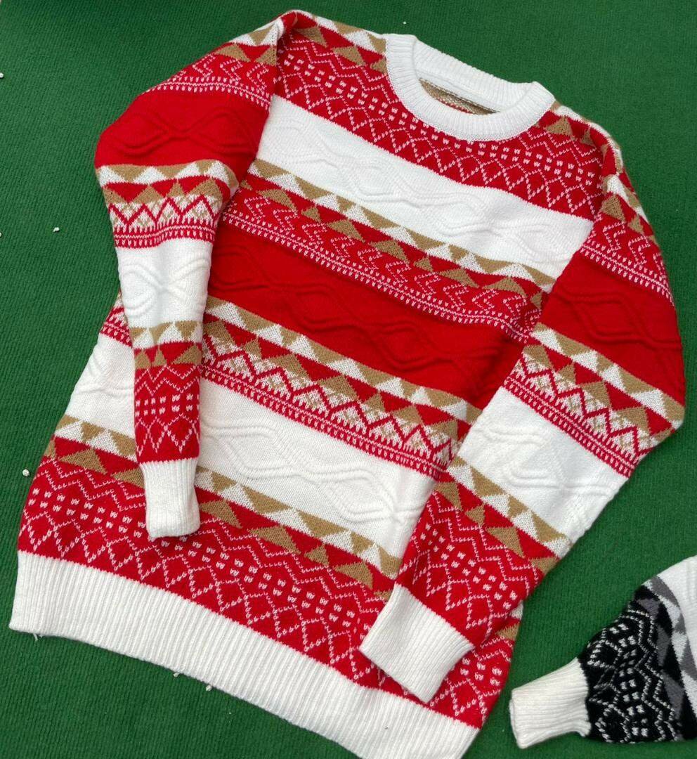 Pulls à motifs géométriques