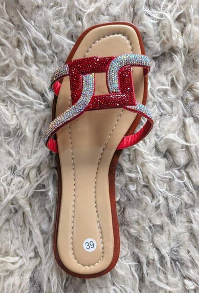 Sandales strass glamour femme