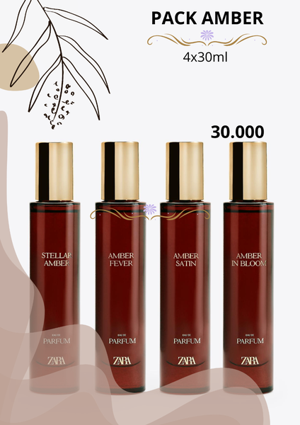 Coffret Parfum Amber 4x30ml