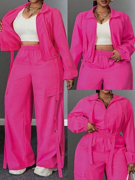 Ensemble Survêtement Rose Femme