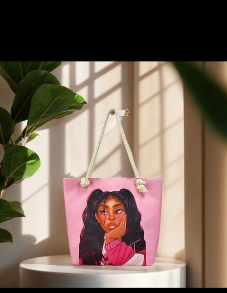 Sac cabas illustré chic