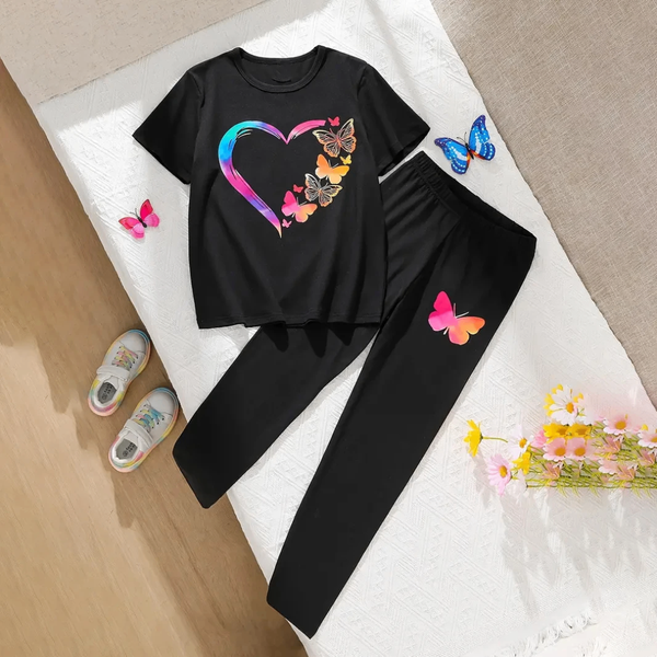 Pyjama papillon noir confortable