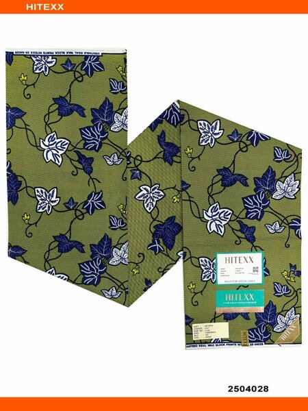 Tissu Wax Africain Vert