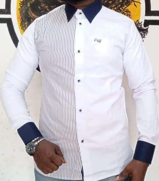 Chemise Homme Bicolore Élégante