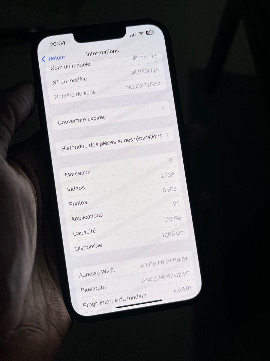 iPhone 13 Noir 128GB