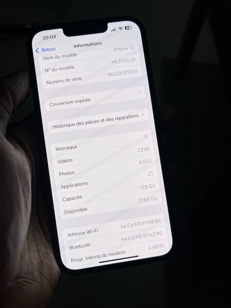 iPhone 13 Noir 128GB