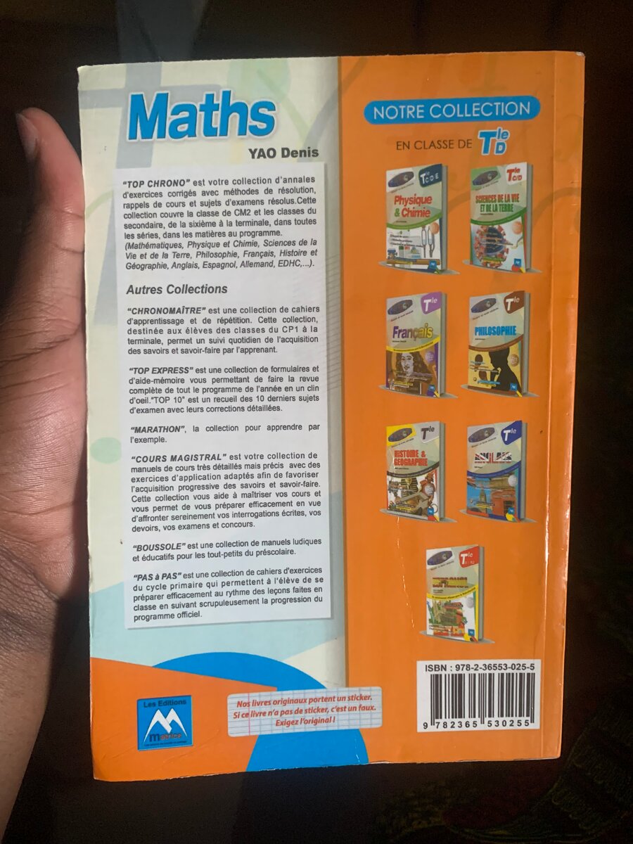 Livre Maths Bac Terminale