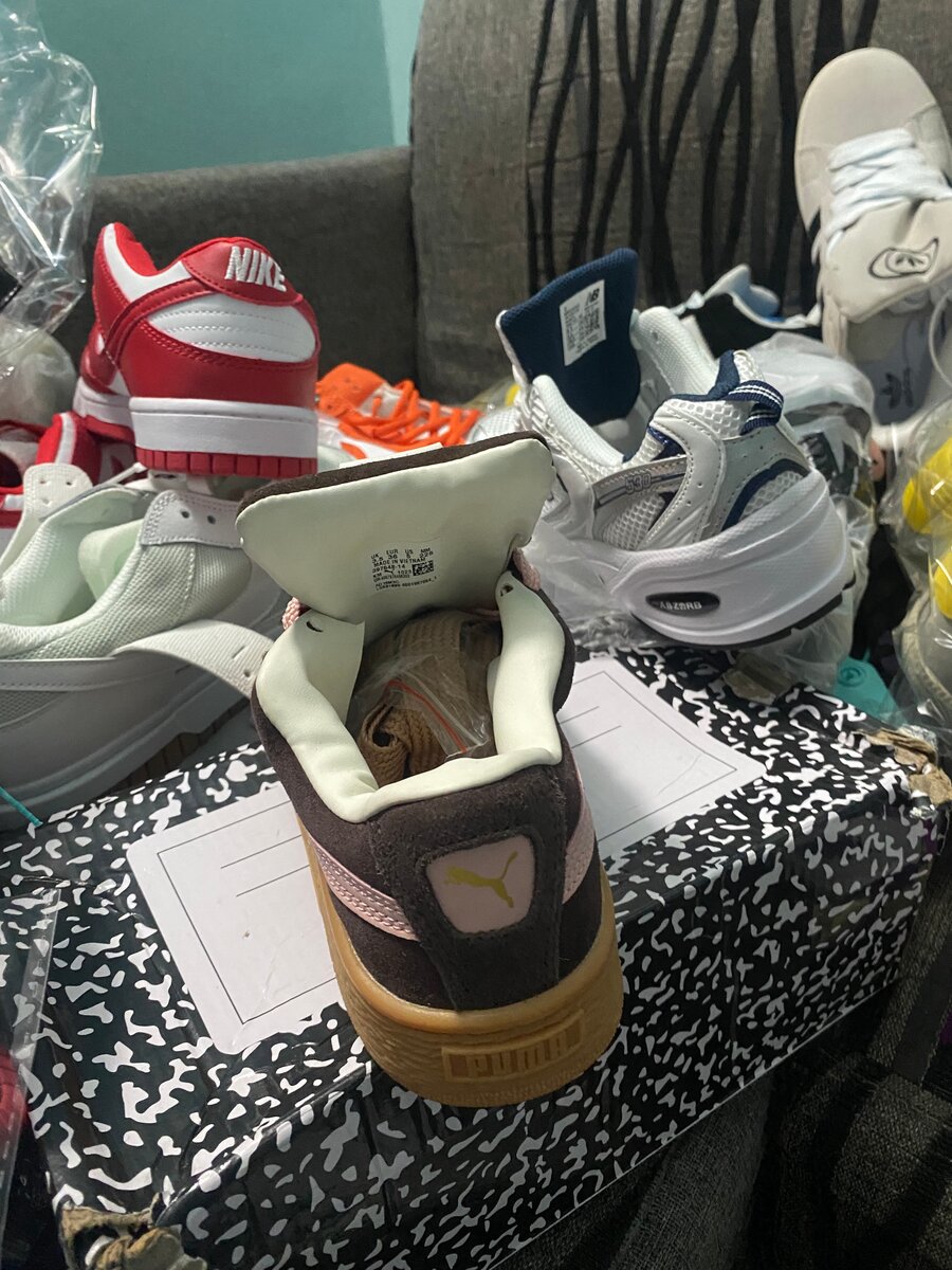 Basket Puma Suède Marron Rose