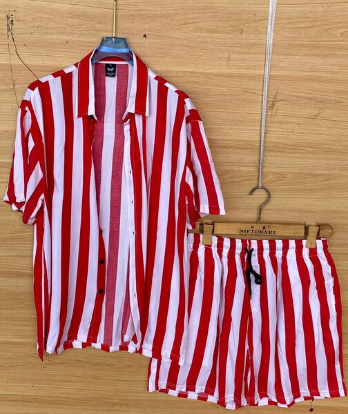 VINTAGE SHIRT TOP AND DOWN SHORTS