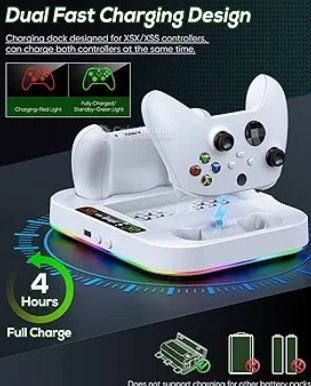 Refroidisseur Xbox serie s avec station de charge