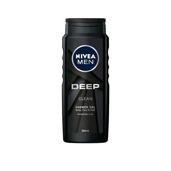 Nivea men deep clean shower gel 500ml