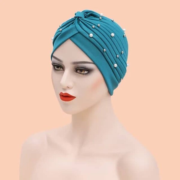 Turban perlé élégant