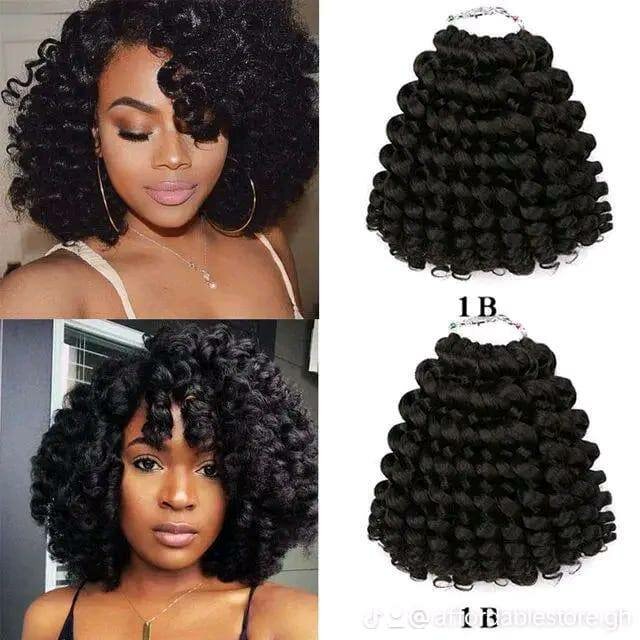 Wand curl crochet hair