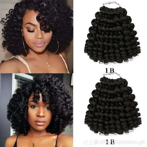 Wand curl crochet hair