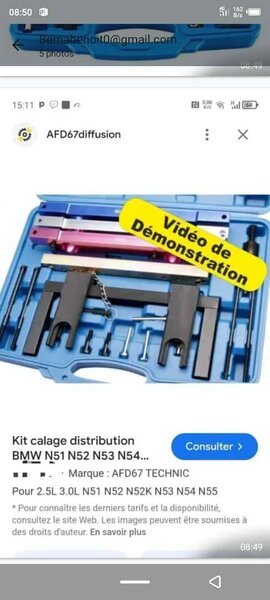 Outil mécanique cle calage