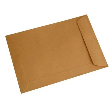 50 Pcs - Brown/Khaki Envelopes For Packaging, Mailing, Courier, Office Letters & Money Size 8 x 10 Inch
