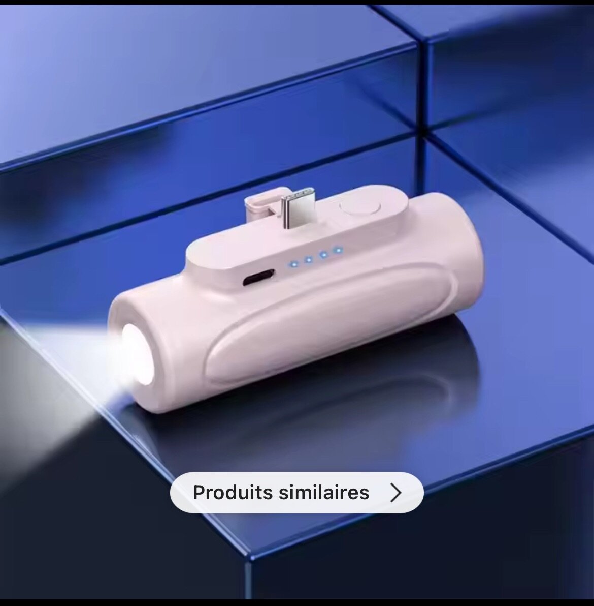 Chargeur power bank LED