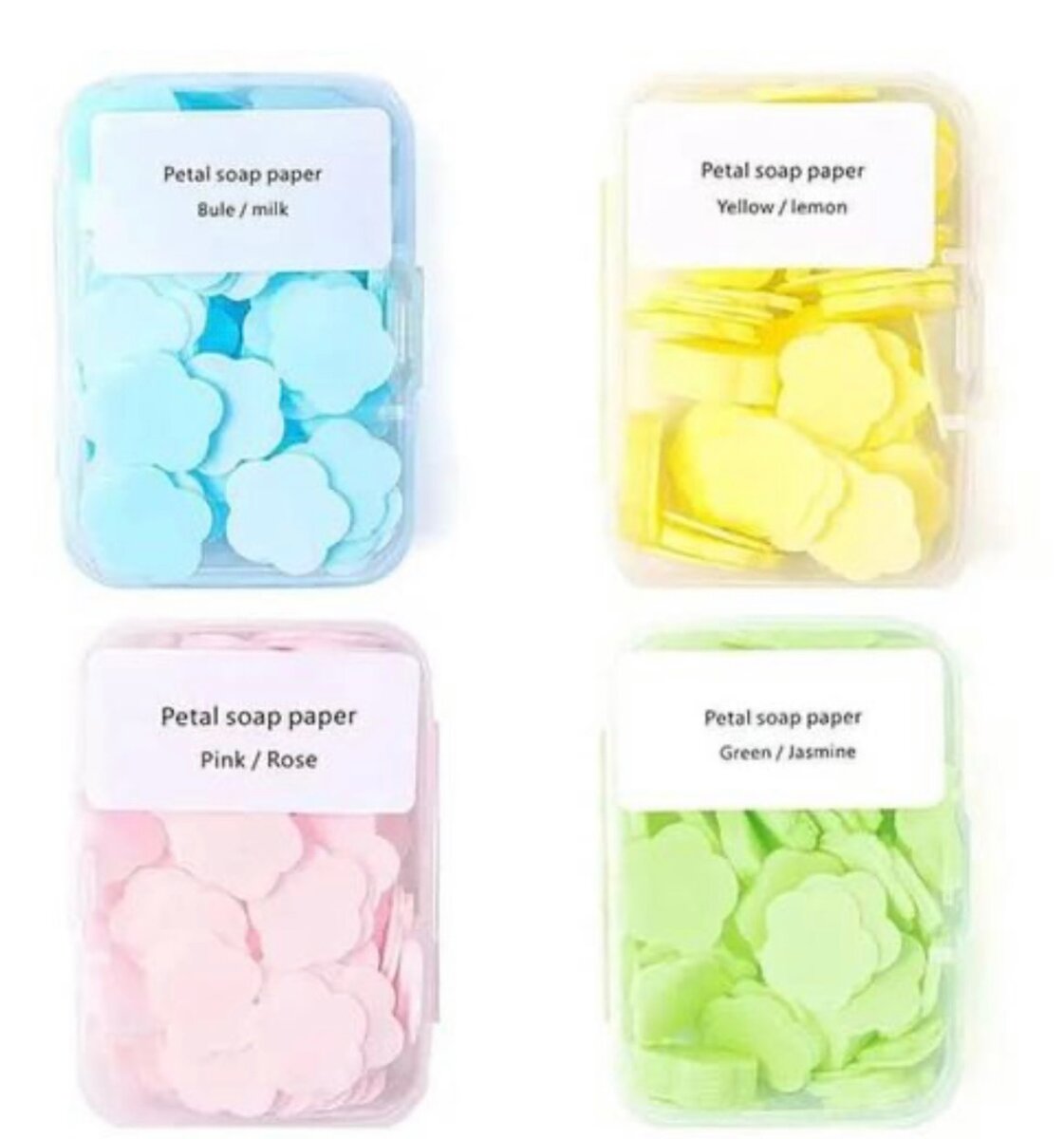 Pétales de savon en papier