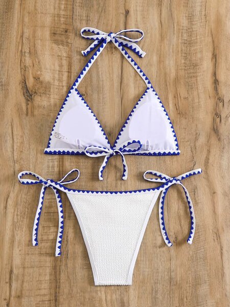 Bikini blanc élégant