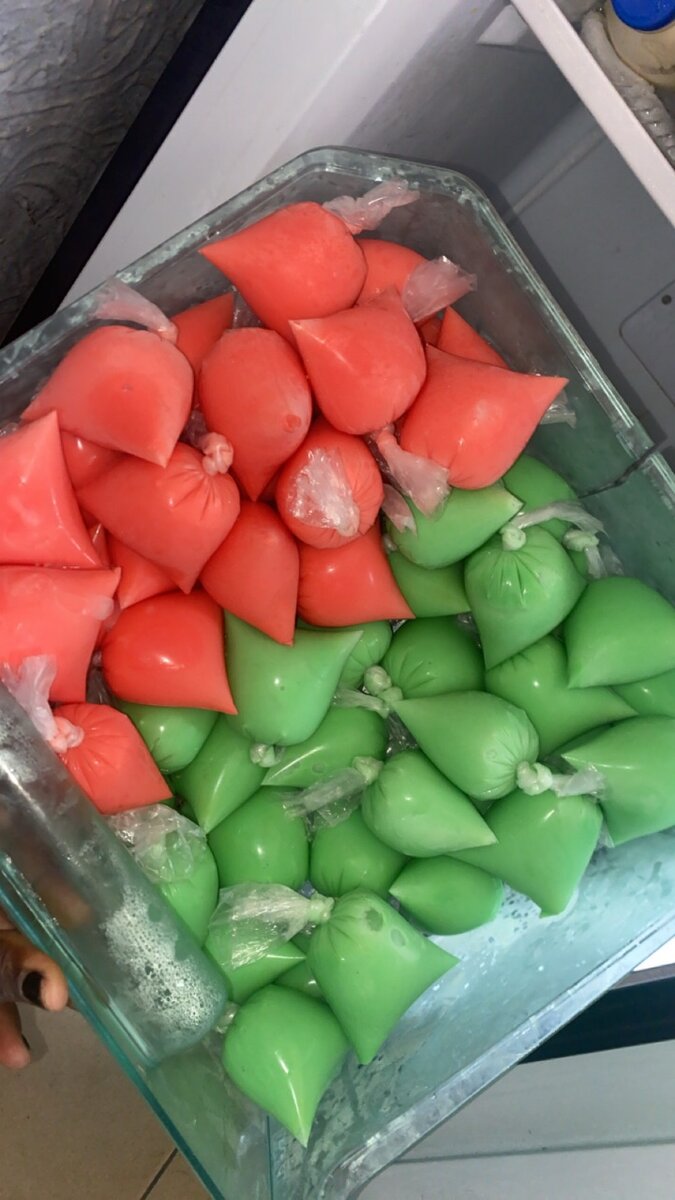 Jus Menthe et Fraise au lait