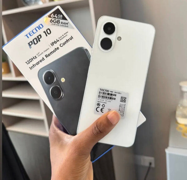 Tecno Pop 10 Smartphone Blanc