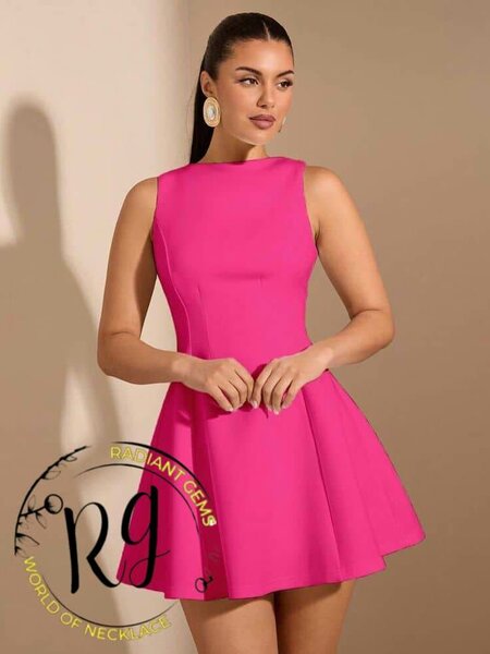 Robe évasée élégante femme