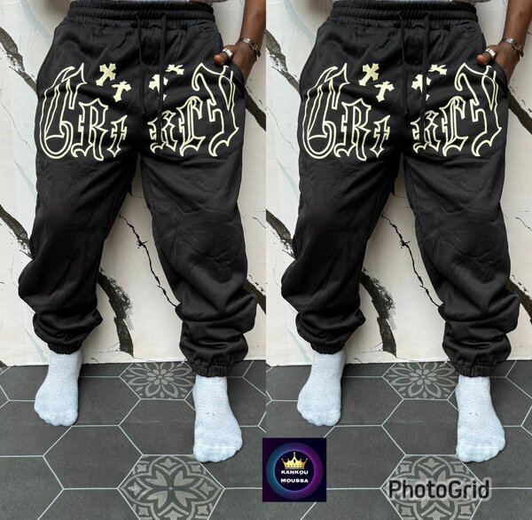 Pantalon jogger graffiti black