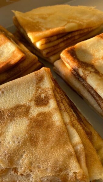 Crêpes sucré à la vanille