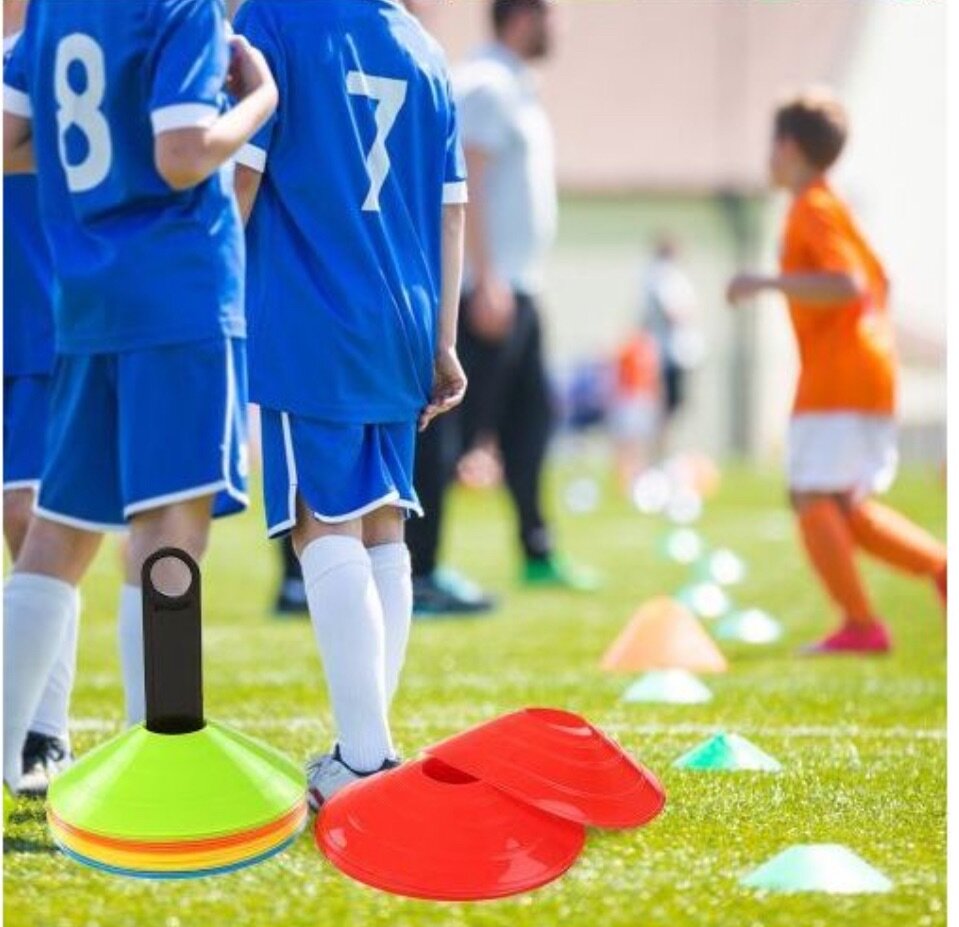 20pcs Agility Disc Cone Set Multi Sport Training Space Out