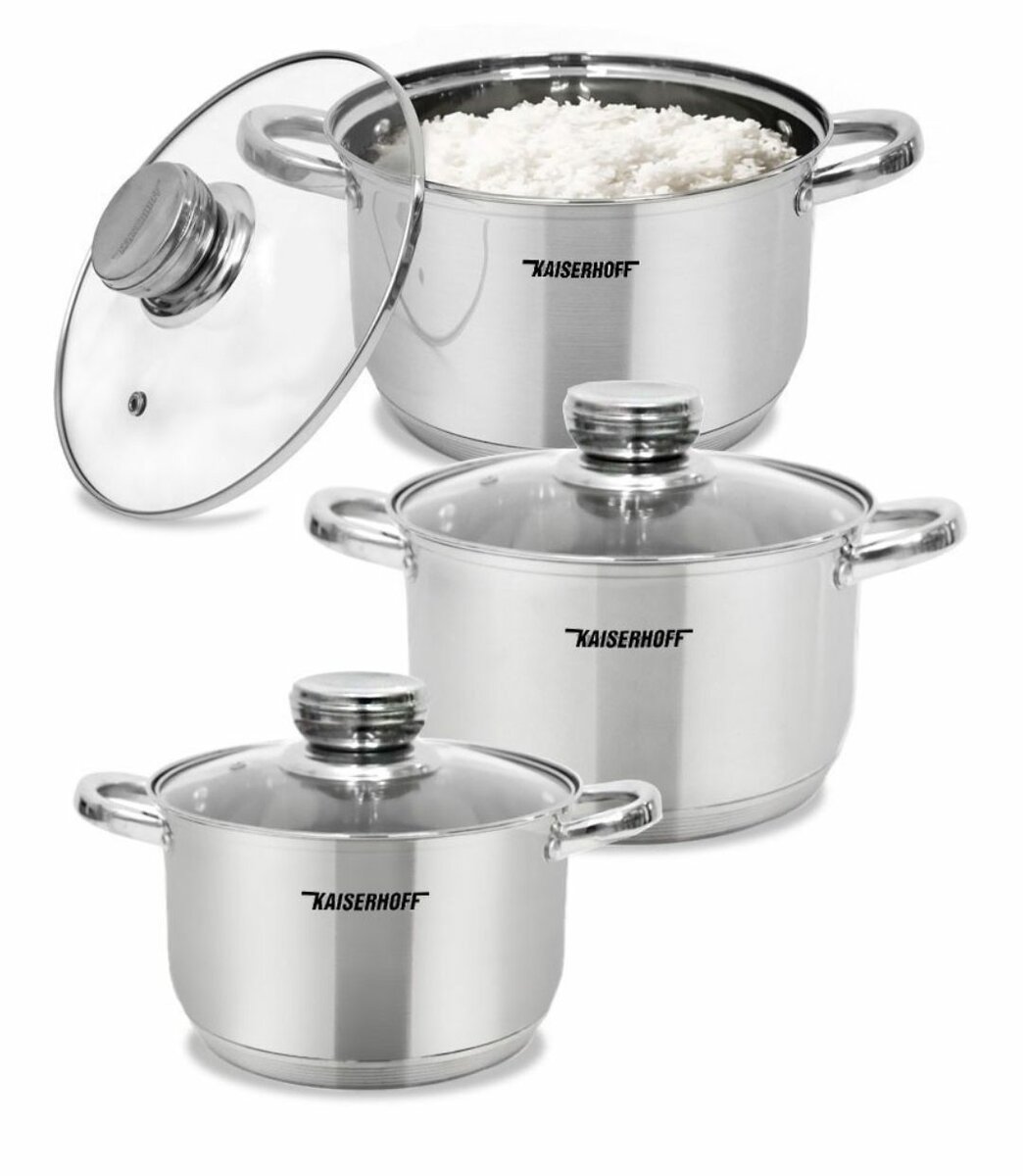 224 6 PCS 9.5/10.2/11INCHES HIGH-QUALITY STAINLESS STEEL