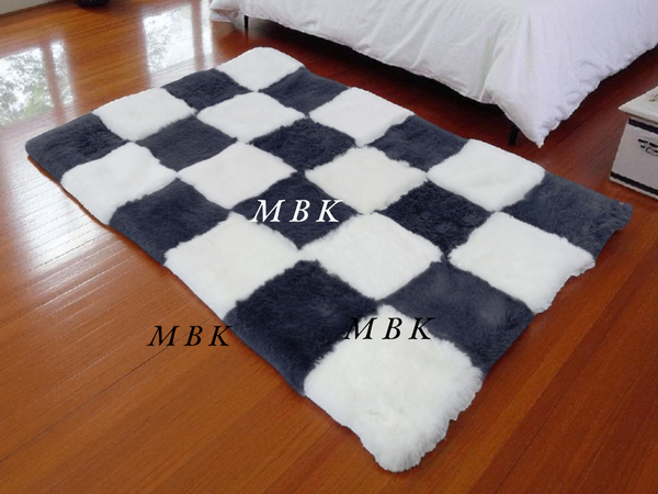 Tapis en fausse fourrure élégant