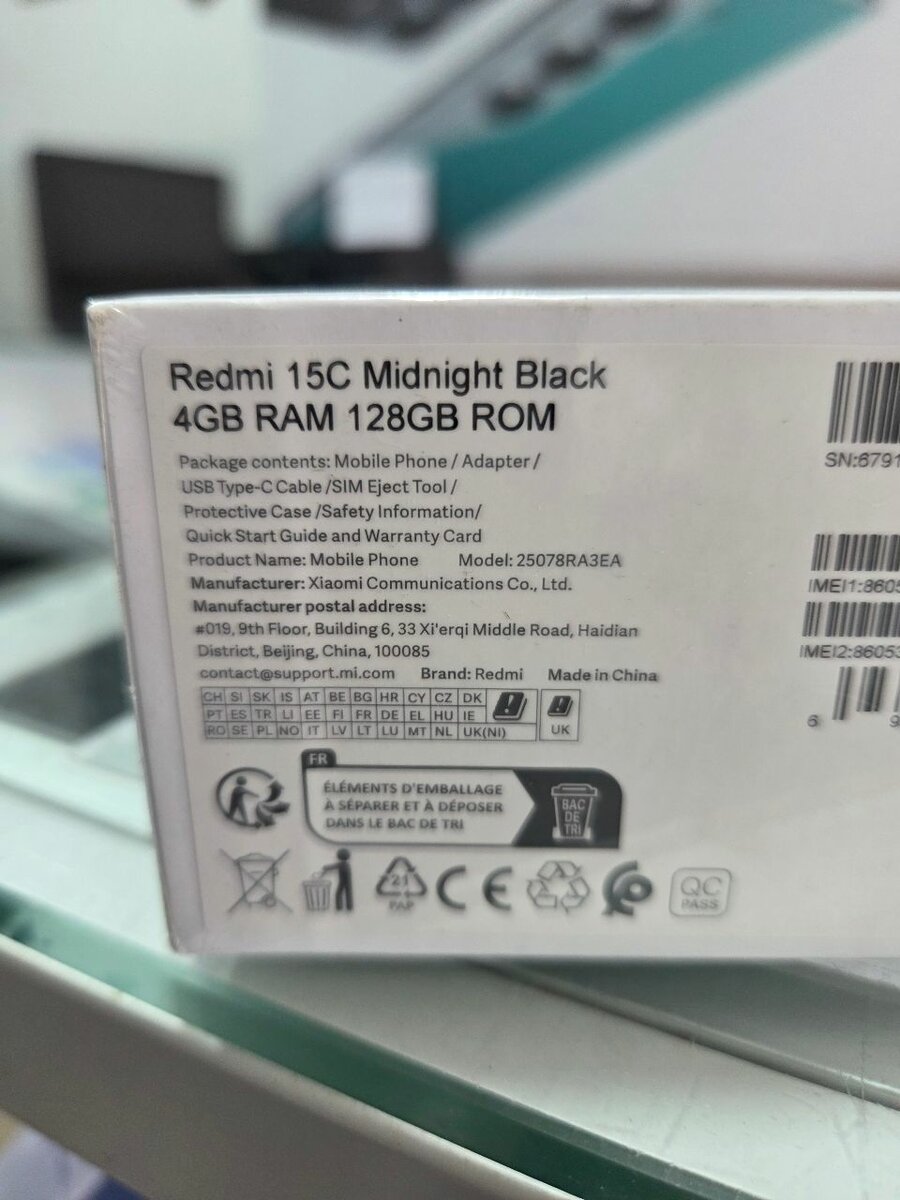 Redmi 15C Smartphone Noir