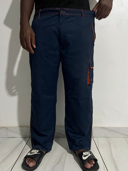 Pantalon cargo homme bleu