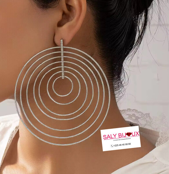 Boucles d'oreilles cercles XXL