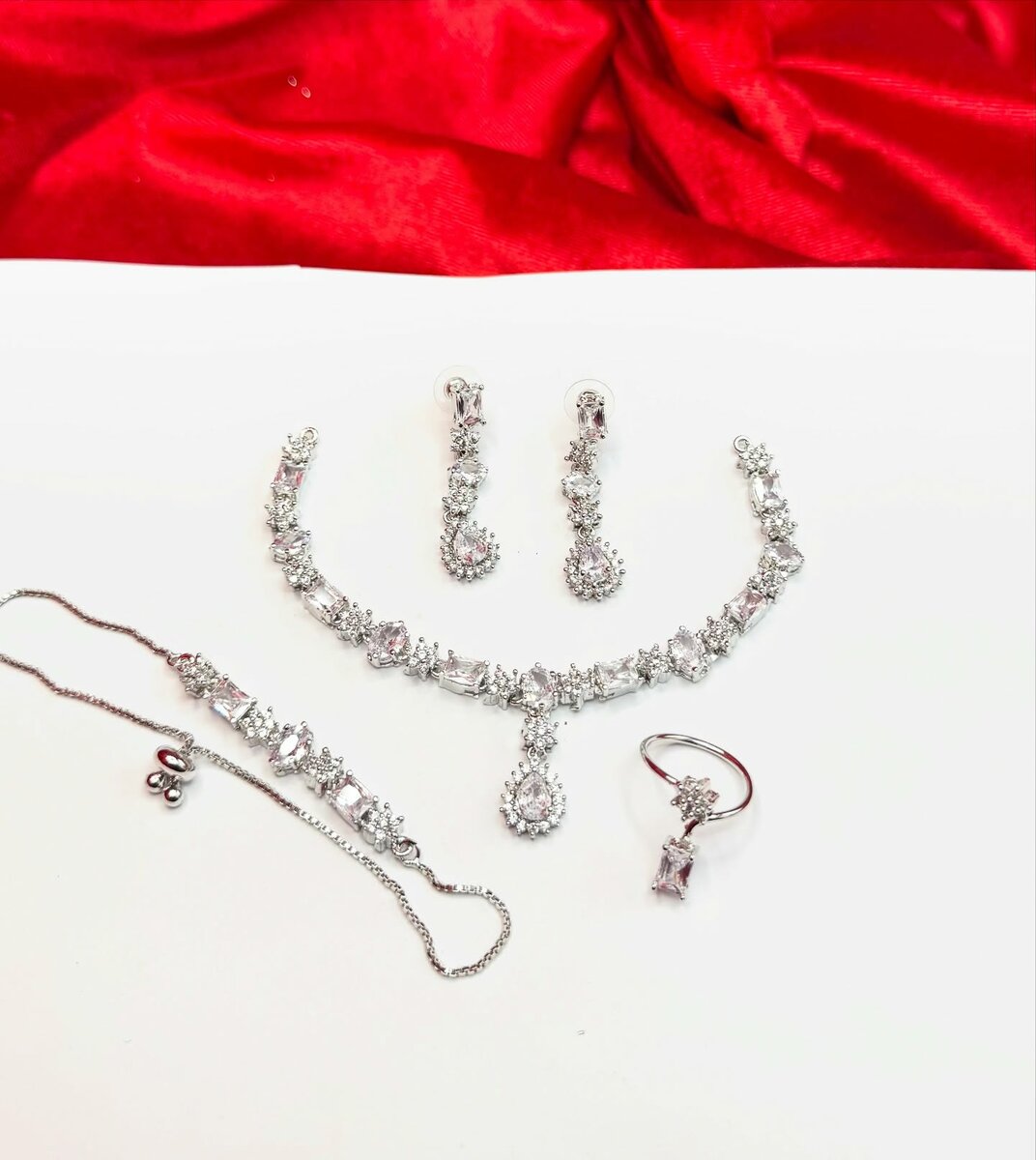 American Diamond 1 karat combo set