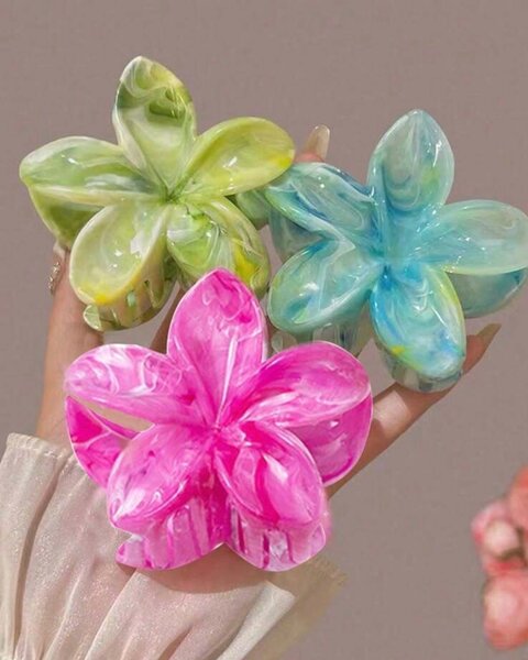 Pince à cheveux fleur hawaïenne
