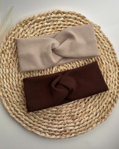 Bandeaux en tricot torsadés