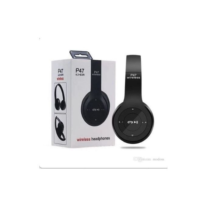Casque Bluetooth P47 Microphone Wireless Noir