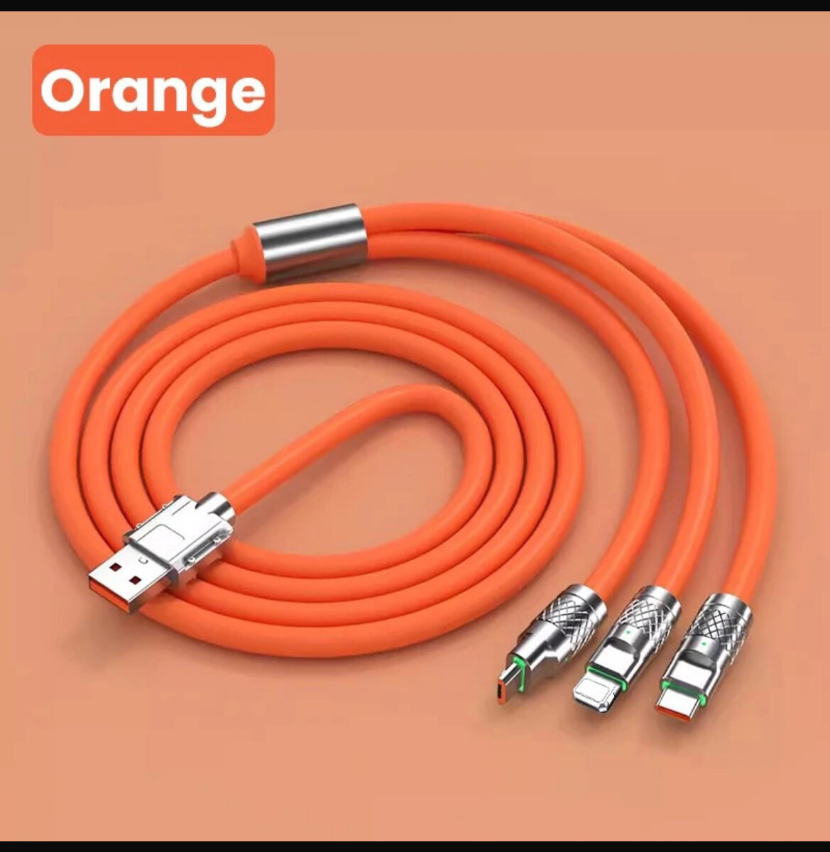 Original 3 in Metal cable with light 
