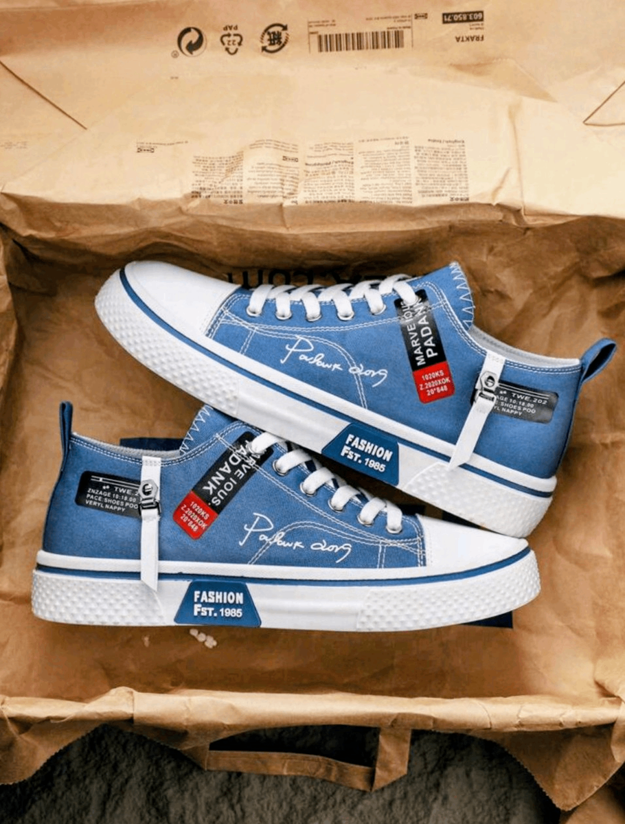 Baskets en toile tendance