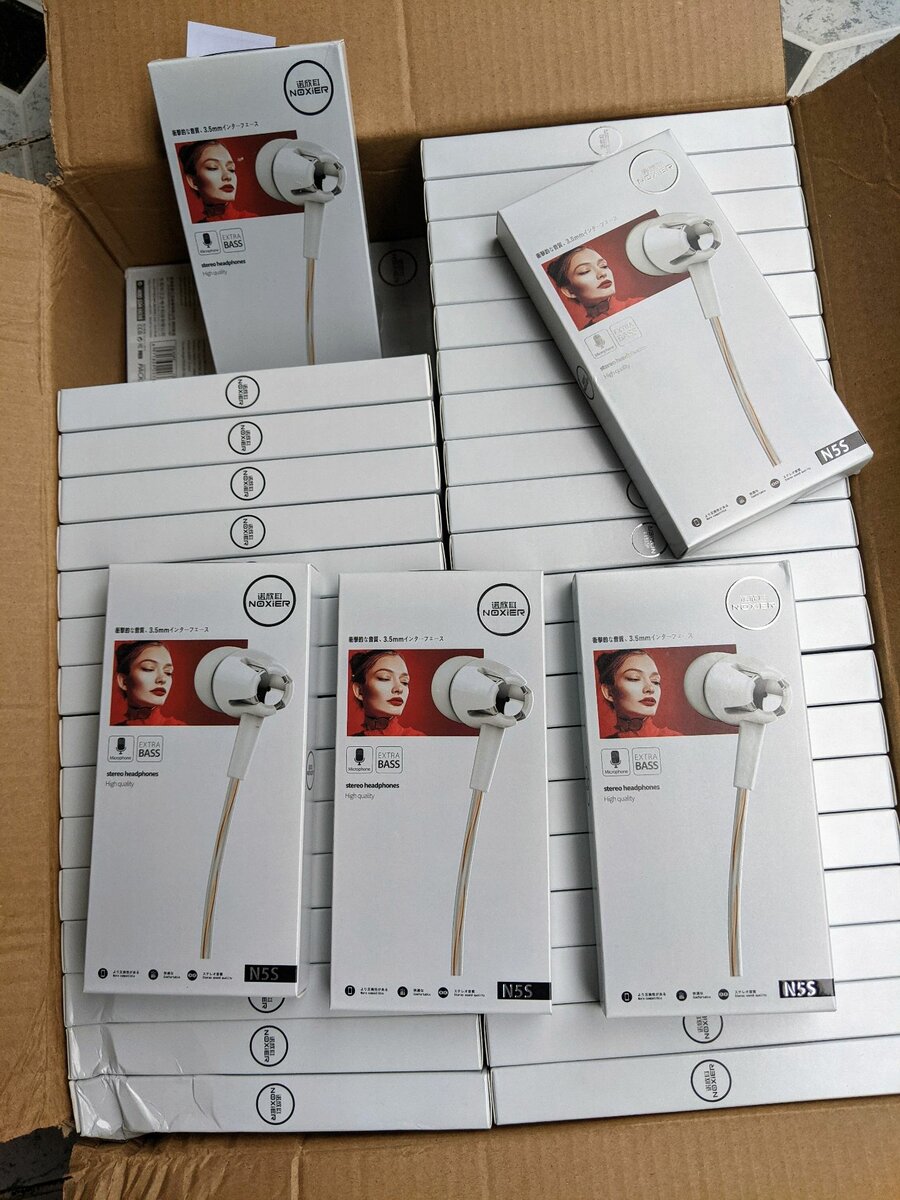 Noxier N5s Stereo headphones Extra Bass 3.5mm jack Pin