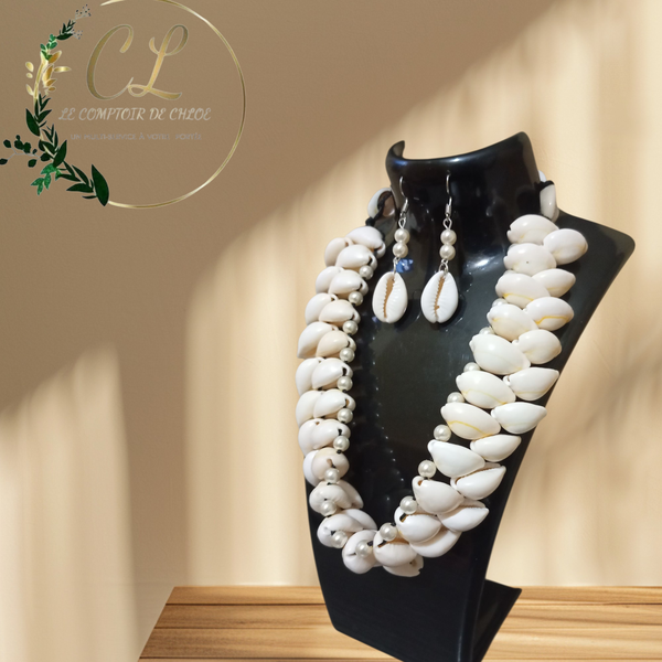 Collier en coquillages élégants