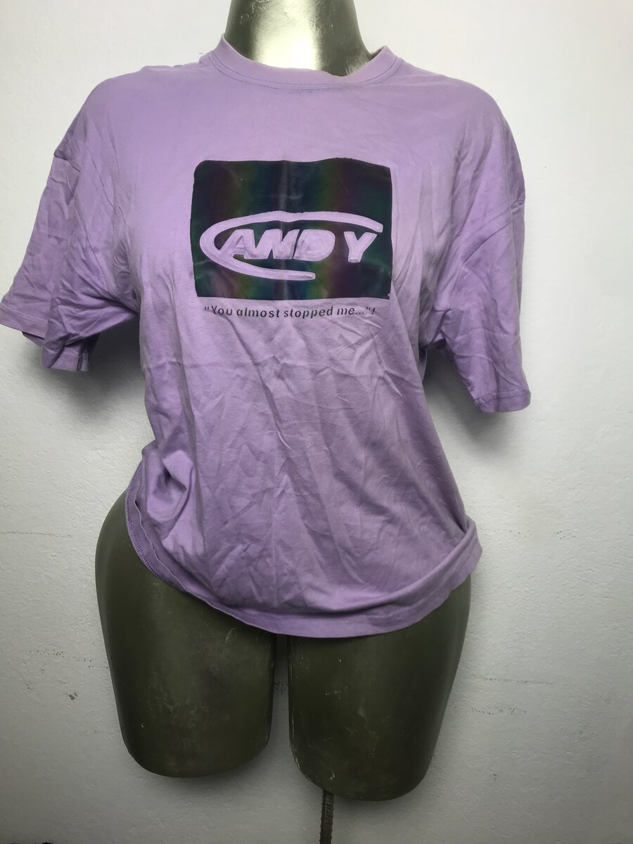 T-shirt lilas unisexe tendance